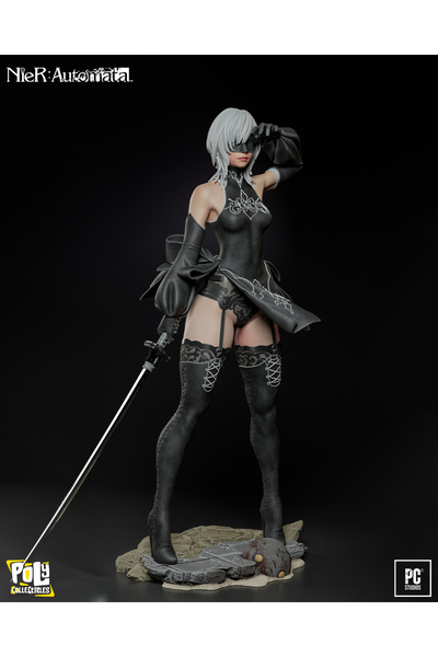 Poly Collectibles 2B V2 - Nier Automata - Premium Collectibles Figure | 30 cm