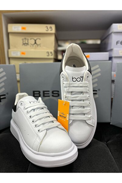 Best Of B-150 WHITE AND BLACK MEN'S SNEAKERS