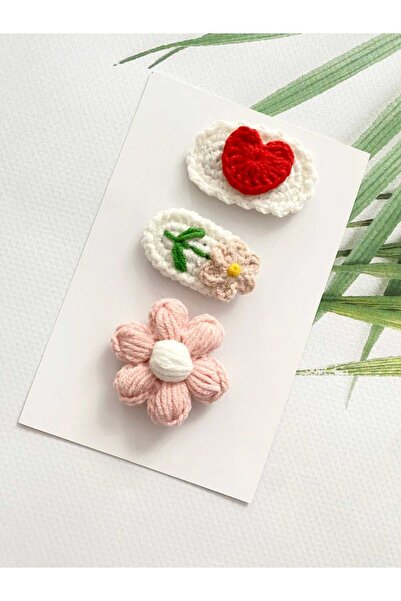 Newborn Baby Buckle Handcrafted 3-Piece Mixed Set Hairless Baby Buckle