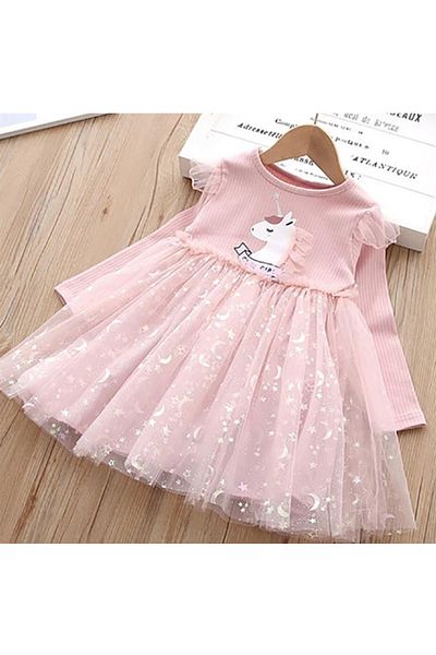 kidsela çocuk modası Rochie pentru fata din tul