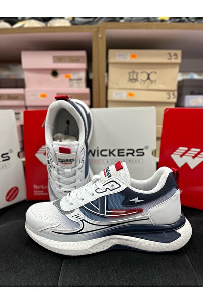 Wickers WİCKERS 2819 BEYAZ-LACİ-KIRMIZI ERKEK SPOR AYAKKABI
