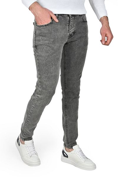 DeepSEA Blugi pentru bărbați, antracit, slim fit, din țesătură subțire, din lycra 2504675