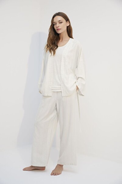 MAISON NIDA Camellia Alt Üst Sabahlık Takım 1740