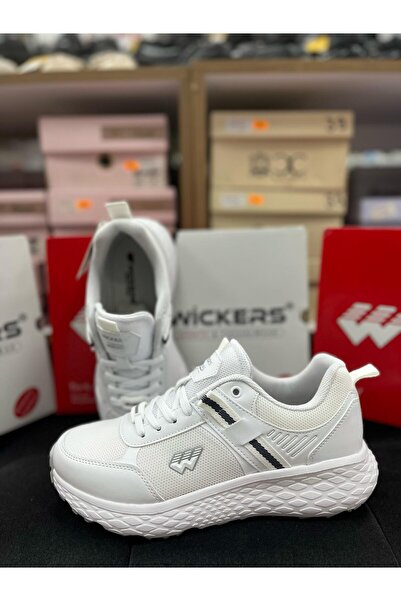 Wickers Wickers 2841 White-Silver Men's Sports Shoes