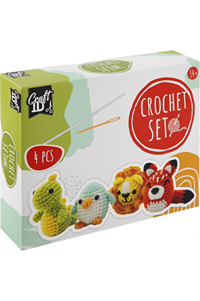 Moxy Set creativ DIY de crosetat, Animale simpatice
