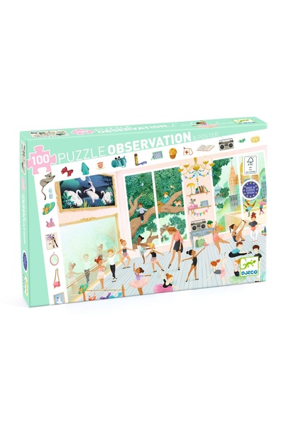 djeco Puzzle observatie Scoala de dans, Djeco, super rezistent