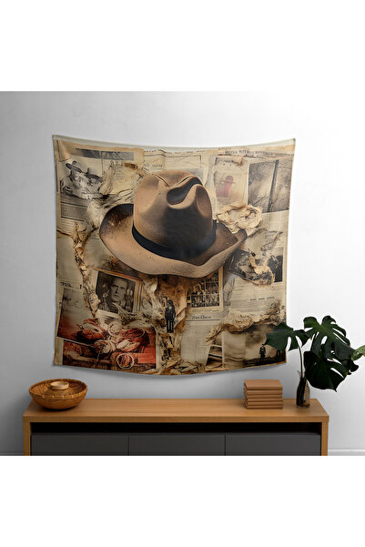 PaintedAnarchy Western Memories Collage Wall Drape - Vibrant for Bedroom, Liv...