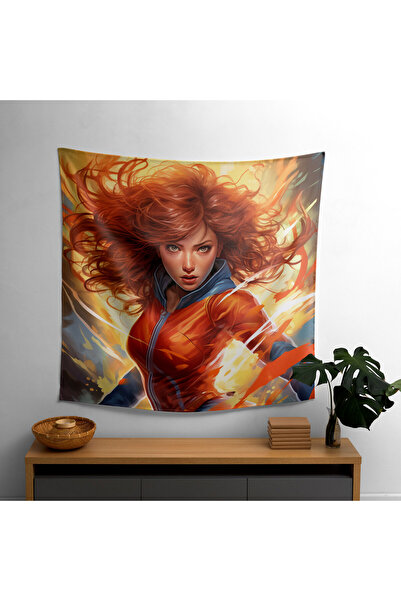 PaintedAnarchy غطاء حائط على طراز القصص المصورة - قماش رانفورس، ألوان نابضة ب...