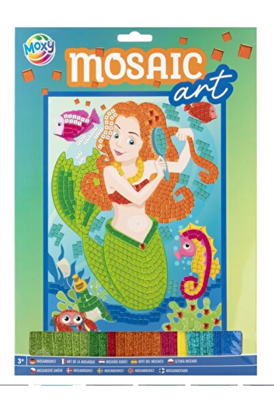 Moxy Set creativ, mozaic din spumă cu sclipici, unicorn A4