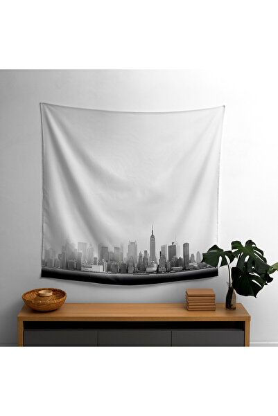 PaintedAnarchy غطاء جداري بتصميم منظر المدينة البسيط - قماش رانفورس، طباعة با...