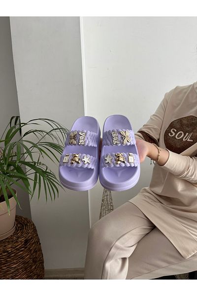 Behtah Kundura Stylish Design Open Front Beach Pool Garden Sea Summer Soft Thick Sole Daily Slippers