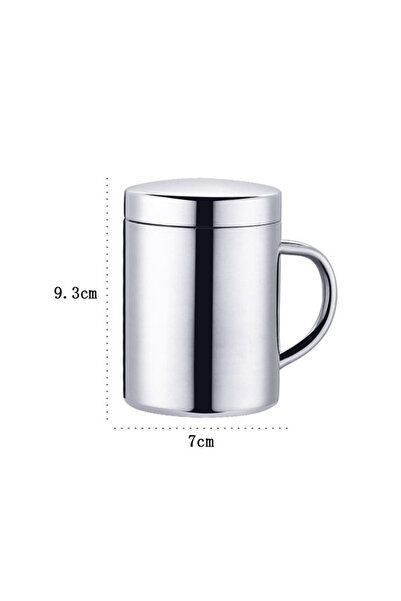 Choice كما في الصورة 210 مل كوب قهوة مزدوج الجدار من الفولاذ المقاوم للصدأ مع...