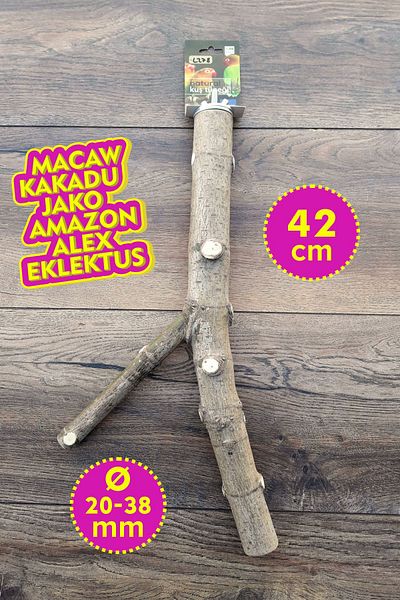 Vixpet 42 cm Natural Shaped Parrot Perch - Macaw, Cockatoo, Jako, Amazon, Alex, Eklektus L278
