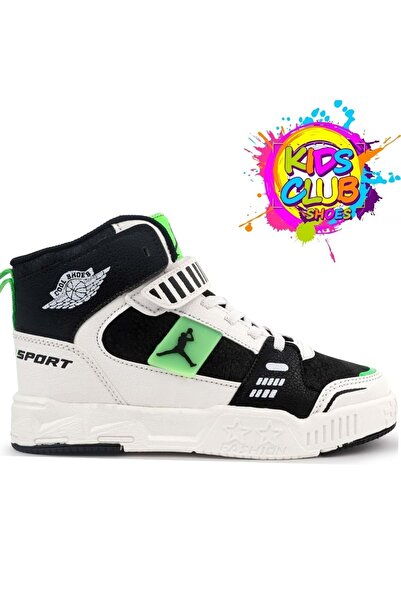 Kocamanlar Ayakkabı High-Top Lightweight Children's Sports Shoes Green