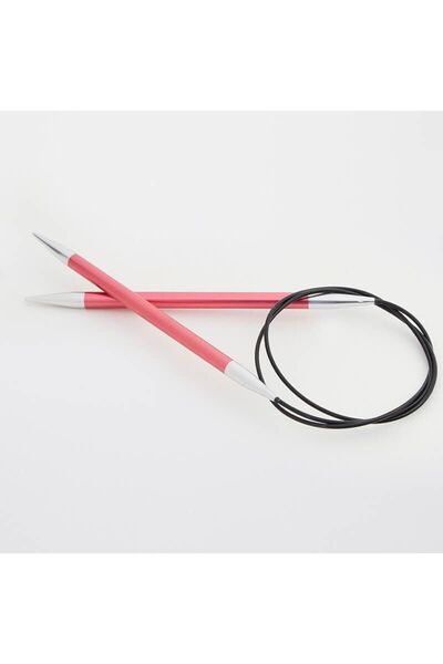 BALIM ÖRGÜ EVİ Knitpro Zing Sabit Misinalı Şiş 60 cm 6.50 mm