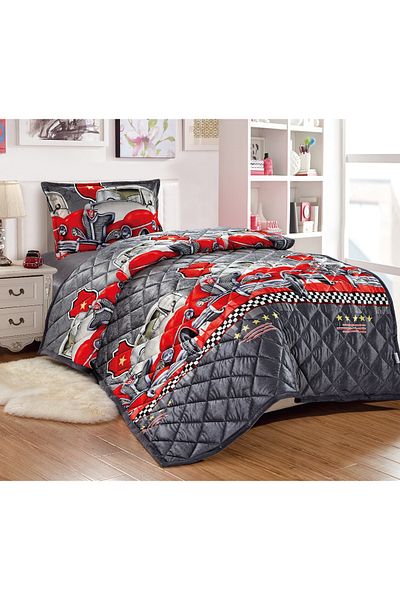 Sleep Night Kids Velvet Comforter Set 3 Pcs Single Size 150 X 200 Cm with bed sheet and pillow case