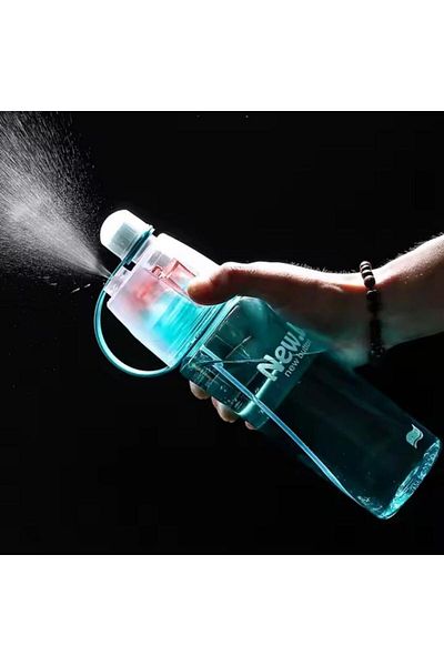 Generic كوب رش رياضي خارجي للأطفال كوب ماء للياقة البدنية غلاية رش بسعة كبيرة 400 مل
