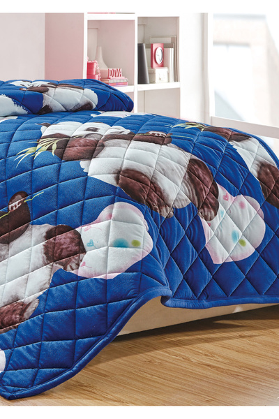 Sleep Night Kids Velvet Comforter Set 3 Pcs Single Size 150 X 200 Cm with bed sheet and pillow case