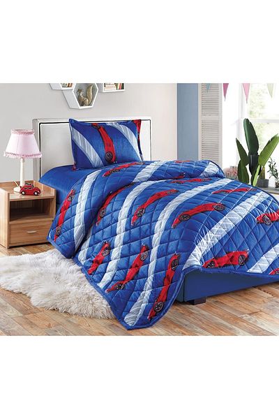 Sleep Night Kids Velvet Comforter Set 3 Pcs Single Size 150 X 200 Cm with bed sheet and pillow case
