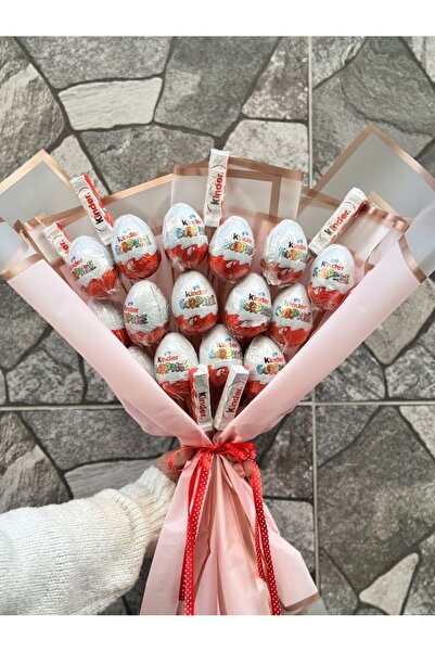 Mirabella Gift 10 Adet Kinder Sürpriz Yumurta & Buket Çikolata Hediyesi – Öze...