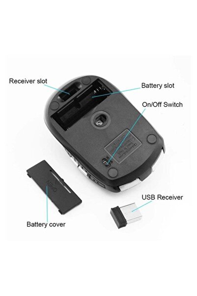 Generic Optical Wireless Mouse - Black