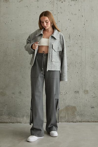 Miracle Omni Gray Pocket Flap Stitch Jacket