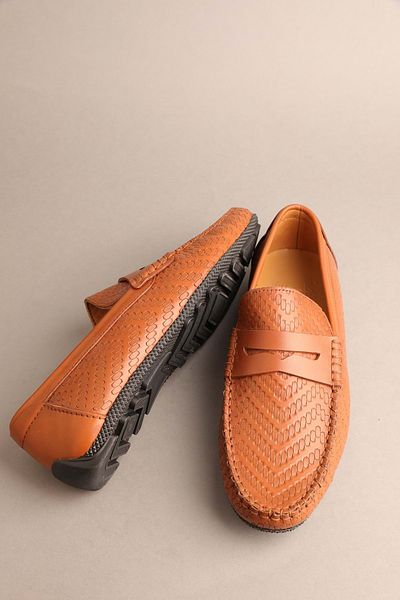 Gondol Men's Genuine Leather Classic Loafer Tan 41 Ttx.20132