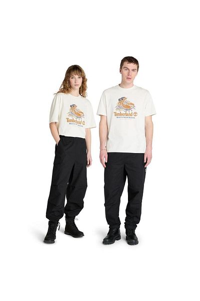 Timberland Men's Cargo Pants, Woven Badge Ripstop Style, Black-L