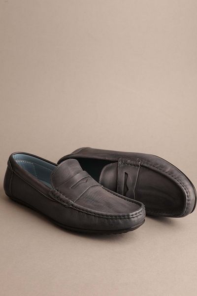 Gondol Loafer clasic pentru bărbați - piele naturală albastră |   42 invers 20148