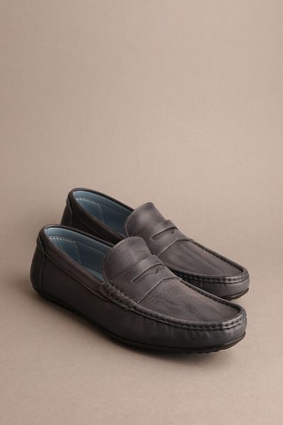 Gondol Loafer clasic pentru bărbați - piele naturală albastră |   42 invers 20148