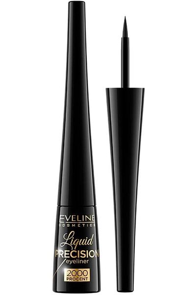 Eveline Cosmetics Eveline Cosmetics Make Up Eyeliner Liquid Precision 2000%, Black Matt, 3 Gm