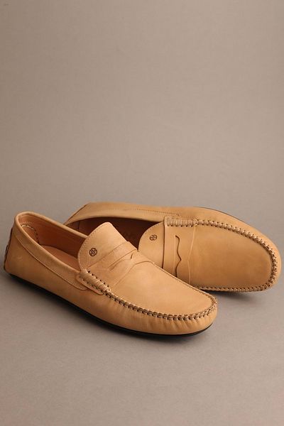Gondol Men's Genuine Leather Classic Loafer Camel 45 Ttx.20155