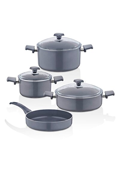 Bonera Atlas 7-Piece Ultra Crystal Ceramic Pot & Pan Set