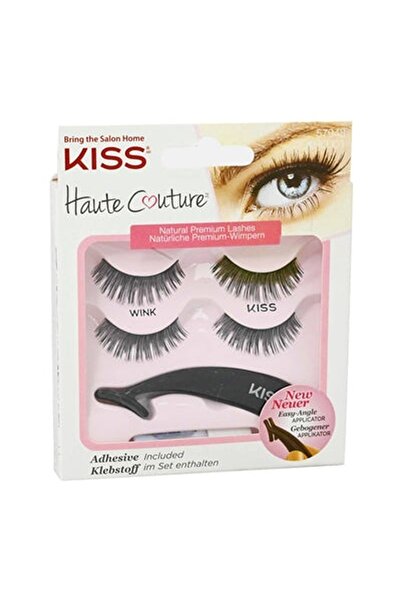 Kiss مجموعة رموش صناعية فاخرة مع أداة تطبيق Khld01، زوجان