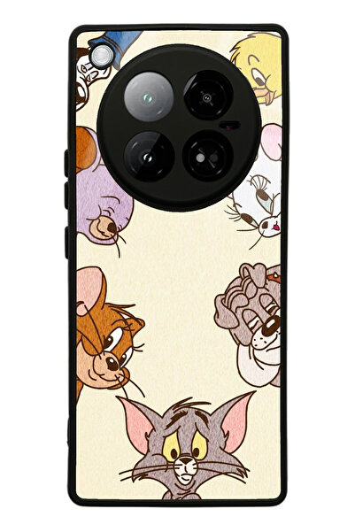 Spoyi حافظة هاتف انفينيكس زيرو 40 4G بتصميم توم وجيري لامعة