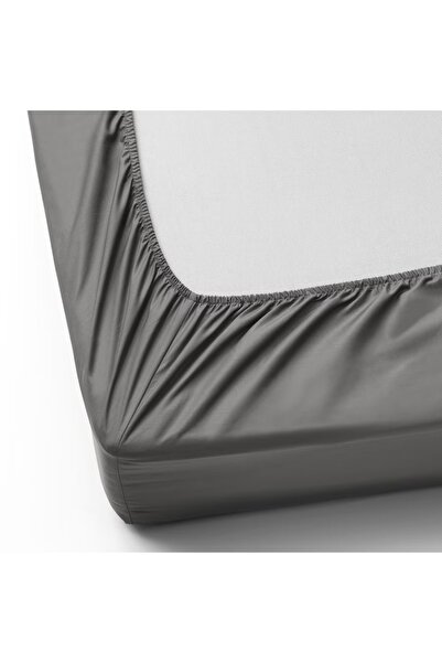 IKEA ULLVIDE Grey Fitted Sheet 90x200 cm – Soft, Breathable & Moisture-Wicking