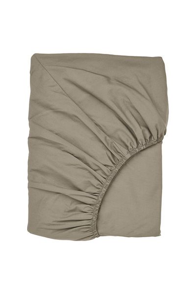 IKEA ULLVIDE Grey-Beige Fitted Sheet 90x200 cm – Soft, Breathable & Durable Bedding