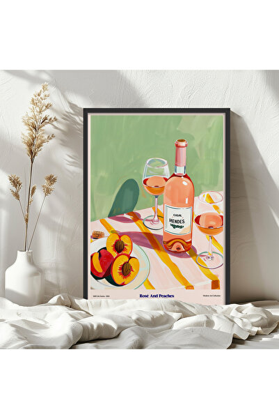 HOMEPACK Tekli Ahşap Çerçeveli Tablo Tek Parça Poster Tablo TK/1410