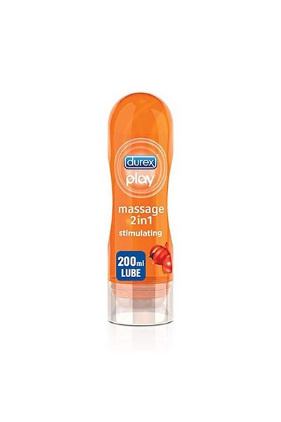 Durex Play Massage 2 In 1 Lubricant, Stimulating, Guarana- 200ml (PACKAGING MAY VARY)