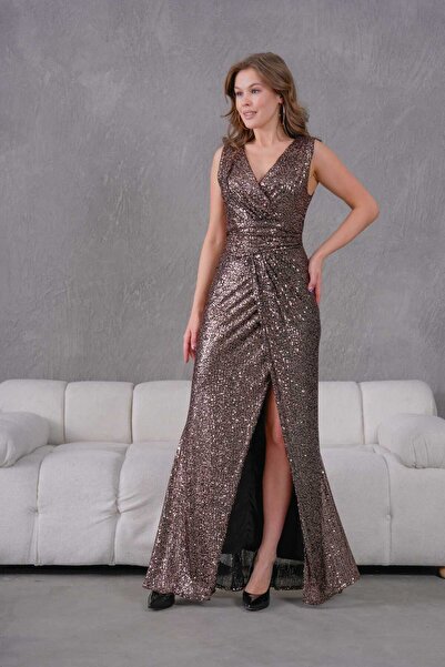 CİXAPLE Αμάνικη φούστα - Βραδινό φόρεμα με παγιέτες