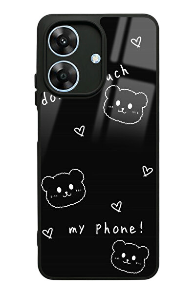 Spoyi Oppo Realme Note 60 Don't Touch Tasarımlı Glossy Telefon Kılıfı