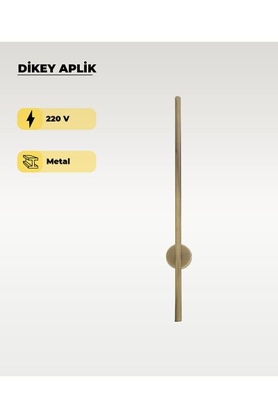 AC AYDINLATMA 12W Antique Vertical Sconce - Daylight (3200K)
