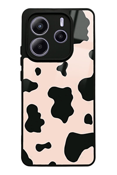 Spoyi Xiaomi Redmi Note 14 4G Pink Milky Tasarımlı Glossy Telefon Kılıfı