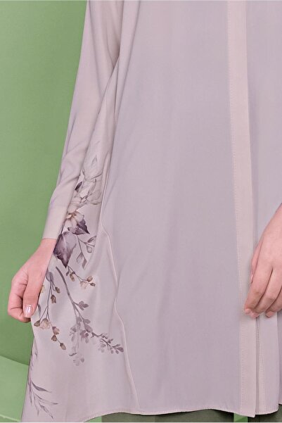 Alvina Asymetric Cut Flower Patterned Tunic 41349