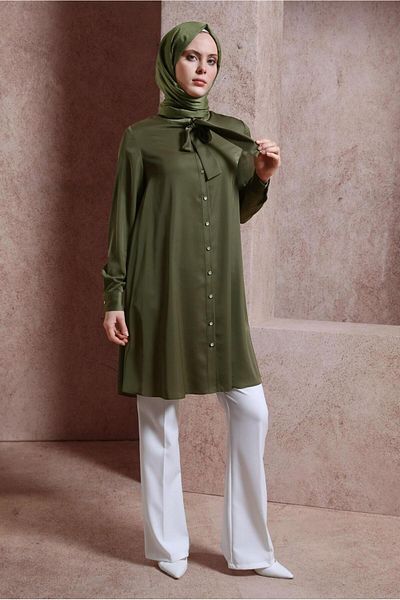 Alvina LAPEL TIE TUNIC 43415