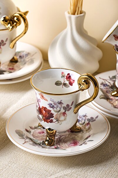Perotti Porcelain Rose Garden 6 Personality Coffee Cup