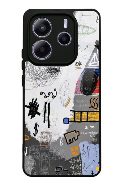 Spoyi Glossy Phone Case for Xiaomi Redmi Note 14 4g Math Board Design