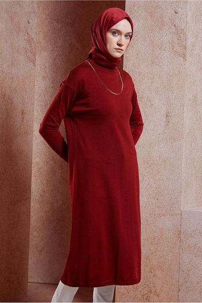 Alvina 44925 Model Long Knitwear Tunic