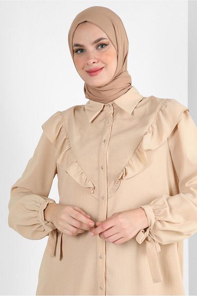 Alvina ALVINA 8251 Model Şal Bumbac Pieptănat