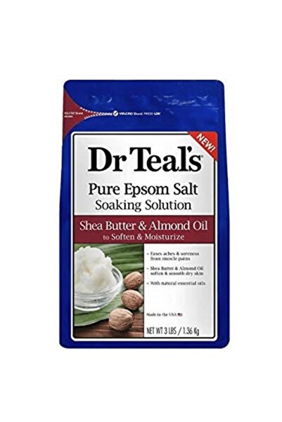 Dr Teals نقع الملح من دكتور تيلز مع ملح إبسوم النقي وزبدة الشيا واللوز، 3 أرطال